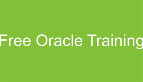 Oracle 12C Training 的图像结果