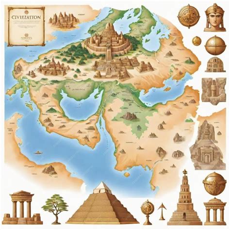 Civilization Map 的图像结果