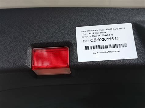 Mercedes Benz A200 W176 2.1 AMG Manual 13-18 Rear Tailgate Inner Trim Panel
