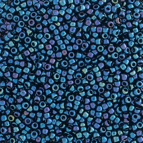 Toho Round Seed Beads Size 15/0 1.5mm, 88 Metallic Cosmos