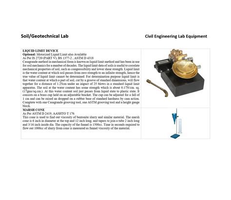 School Lab Equipment - Geotechnical Engineering Lab Equipments Service ...