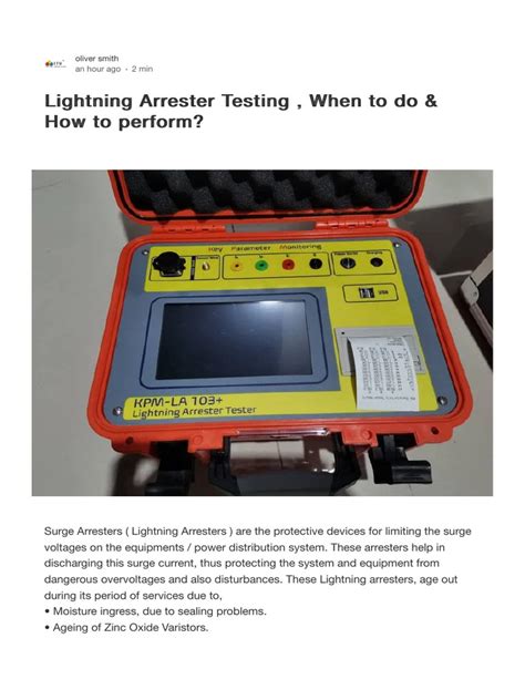 Image result for Lightning Protection Testing Methods