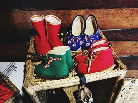 Premium Photo | Folk shoes