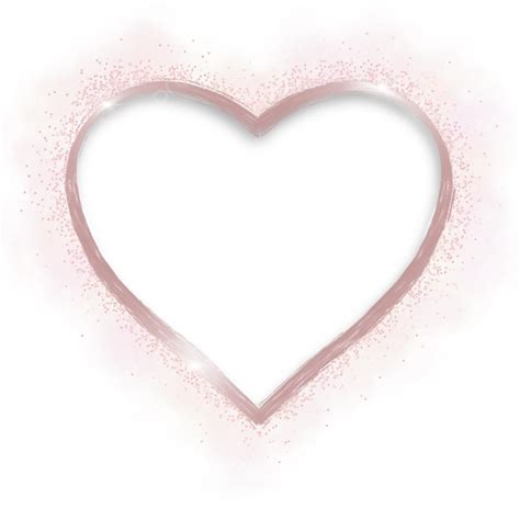 Illustration Of Heart Shape Frame, Rose Gold, Heart, Heart Border PNG ...
