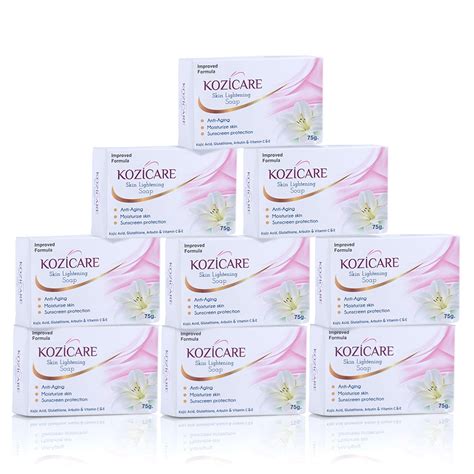 Kozicare Skin Lightening Soap with 0.50% Kojic Acid,0.50% Arbutin, 0.50 ...