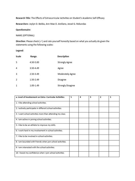 Image result for Research Instrument Example