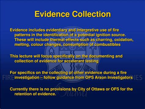 Image result for Evidence Collection Instruction