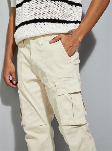 Buy URB_N Men Textured Cargo Trousers Online at just Rs. 1699.0 ...