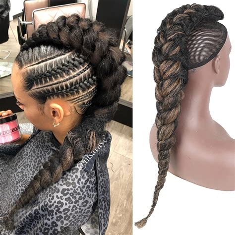 Braided Mohawk Hairstyles For Black Women With Weave