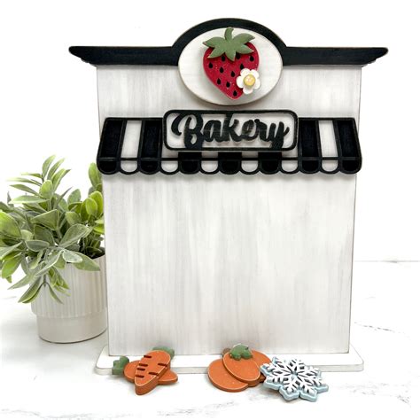 Bakery Shoppe Cross Stitch Display - Paisleys and Polka Dots