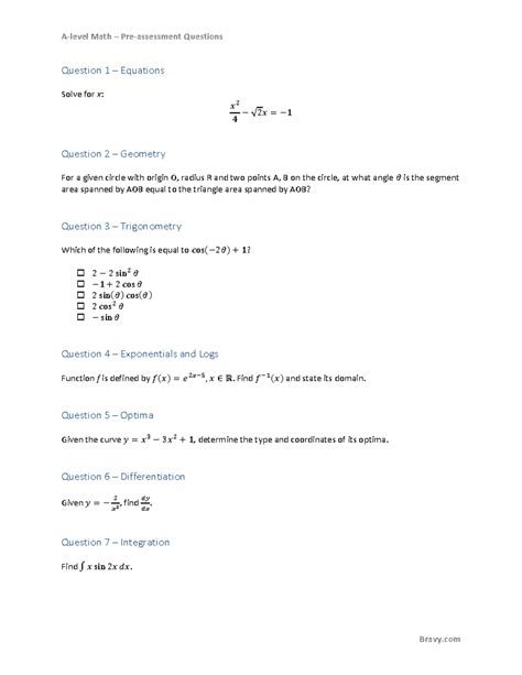 Image result for First Question of a Level Maths