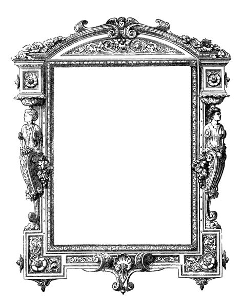 Old Fashioned Picture Frames Clip Art at Jack Shives blog