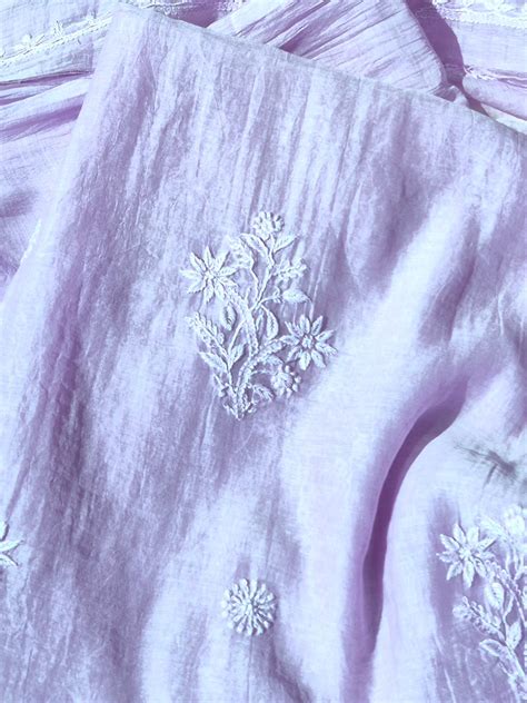 Noorani - Chikankari MulChanderi Women Unstitched fabric – Kapaas Katha