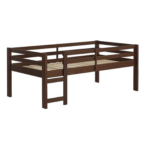Walnut Twin Study Loft Bunk Bed in the Bunk Beds department at Lowes.com