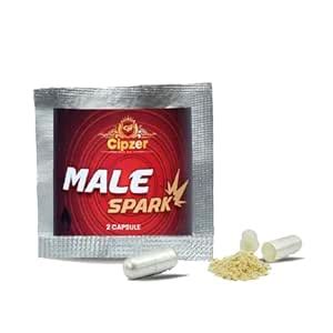 Buy Cipzer Male Spark Ayurvedic Capsules 550mg, Pack of 2, with ...