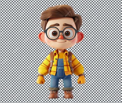 El encantador personaje de dibujos animados Rig aislado sobre un fondo ...