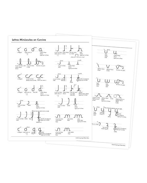 Cursive Alphabet Chart A Z
