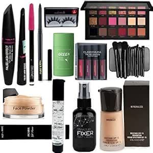 Classy Huda Makeup Kit Pearl Prep+Prime Primer,Foundation,Loose Face ...