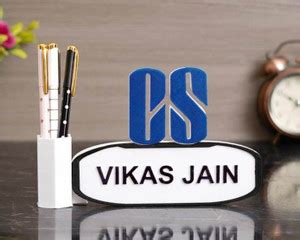 TAJ Plastic COMPANY SECRETARY, OFFICE NAME PLATE, CS NAME PLATE Name ...