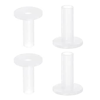 HARFINGTON 4pcs Flanged Sleeve Bearings 6mm Bore 8mm OD 25mm Length ...