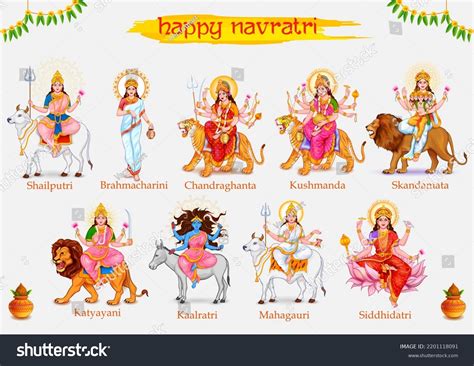 6+ Hundred Navratri Nine Devi Royalty-Free Images, Stock Photos ...
