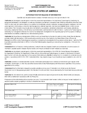 Fillable Online All Signature Release Forms SF86 - 2010-12. Supports ...