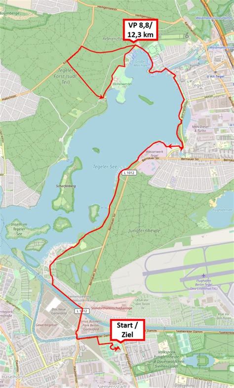 Streckenverläufe für den 9. Berliner Ostermarathon am 08.04.23 und den ...