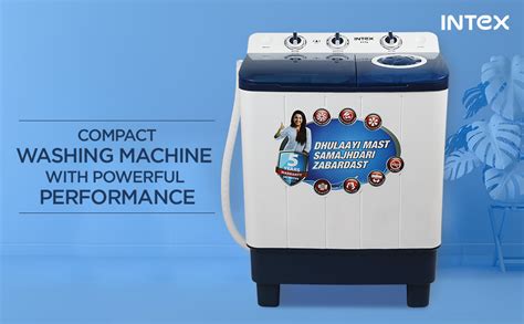 Intex 6.5 KG Semi Automatic Top Loading Washing Machine Appliance with ...