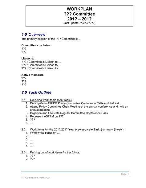 Image result for Sample Work Plan