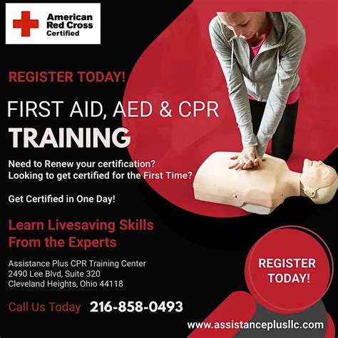Basic Level Adult & Pediatric FIRST AID, CPR & AED, Assistance Plus ...