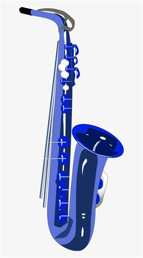 Saxophone Clip Art Saxophone Clipart Fans - Blue Saxophone Transparent ...