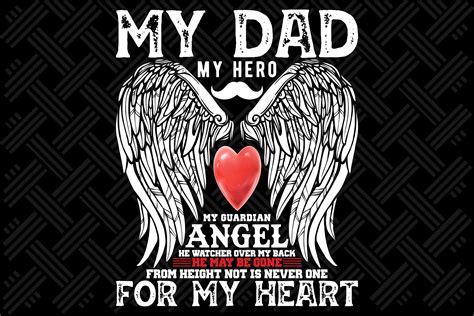 My Dad My Hero My Guardian Angel He Graphic by graphixee · Creative Fabrica