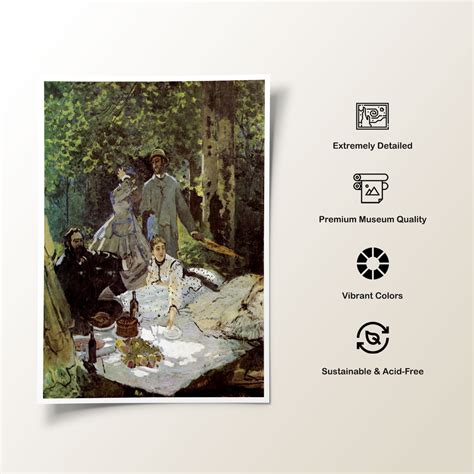 Lunch on the Grass Painting & Wall Art Print by Claude Monet - Dessine Art
