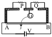 In a meter bridge circuit as shown in the figure, the bridge is ...