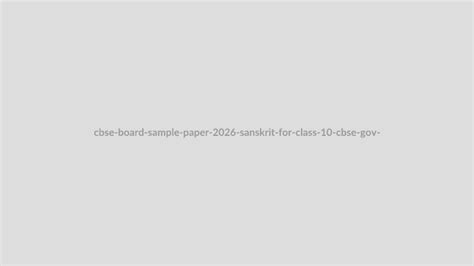 cbse-board-sample-paper-2026-sanskrit-for-class-10-cbse-gov-in-news-9 ...