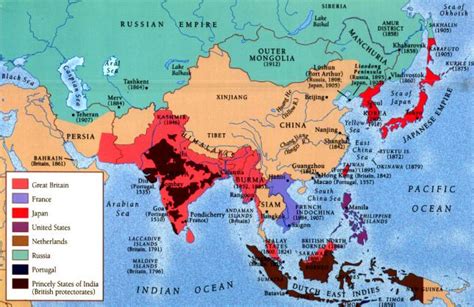 Asia Colonization Map: Historical Boundaries & Empires