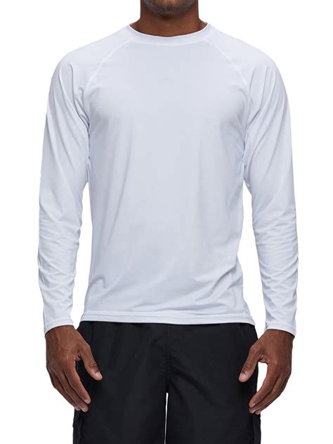 Weilanxin Long Sleeve UV Protection Shirt for Men UPF 50+ Rashguard ...