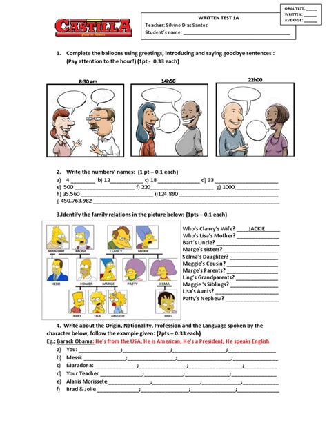 Image result for Simpsons Test Paper