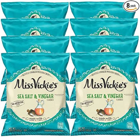 Miss Vickie's Kettle Cooked Potato Chips, Sea Salt & Vinegar, 1 - 7/8 ...