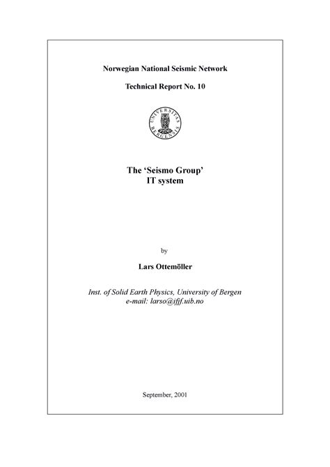 Technical report template 26 - Norwegian National Seismic Network ...