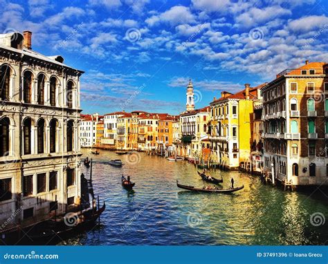 Venice grand canal editorial photo. Image of water, romantic - 37491396