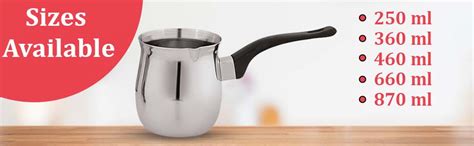 INDIGO Stainless Steel Milk/Coffee/Tea Warmer with Non Heating Handle ...