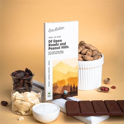 Of Open Roads and Peanut Hills - 64% Peanut Dark Chocolate – Bon Fiction