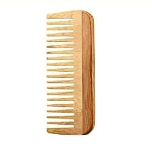 Buy Traditional Kacchi Neem Wood Comb for Classic Hair Grooming - 1 ...