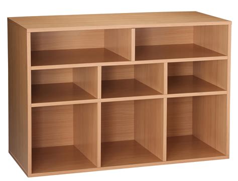 Essential Home 8 Cube Storage Unit - Oak Finish