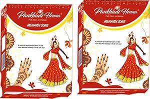Buy Pankhudi Henna Mehendi Cone Body Art All Natural Herbal Pure Henna ...