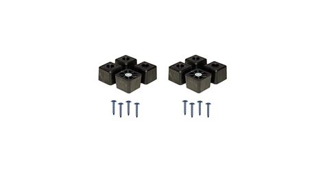 Square Rubber Feet Set Of 4 Large Rubber Cube Feet - Heavy Duty, Square ...