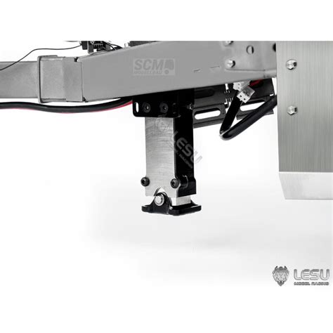 scm-modellbau - Lesu 2 Achs Tandem Anhänger mit Halfpipe Kippmulde Ve ...