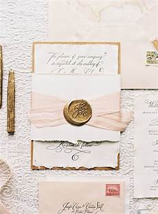 How To Seal Wedding Invitations by Wax Seal Vintage Looking Paper Yellow Blush Floral How To Seal Wedding Invitations