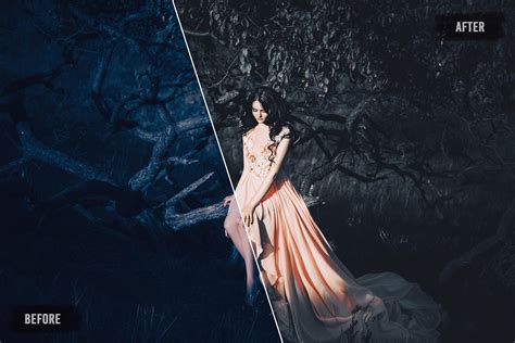 50 Dark and Moody Photoshop Actions | Portrait Actions, Dramatic ...